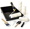 Bates - Paint Tray Set, Paint Rollers, Paint Brushes for Wall, Tray, Roller Brush, 11 Piece Home Painting Supplies, Foam Brush, House Painting Supplies, Painting Tools, Interior, Exterior