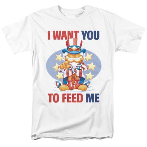 T-shirt Garfield pop culture original en coton blanc pour homme et femme