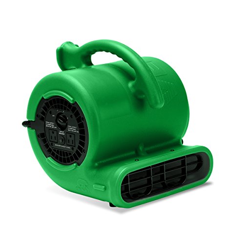 B-Air Vp-25 1/4Hp Blower Floor Fan, High Velocity Heavy Duty Industrial Air Mover, Utility Electric Carpet Dryer, Water Damage Equipment, Green #TOP9