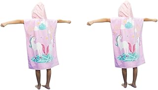 Veemoon 2 Peças De Poncho De Bebê Toalha De Banho Com Capuz Para Bebê Piscina De Algodão Toalhas De Bebê Com Capuz Toalha De Banho Com Capuz Toalha De Banho Para Crianças Manto Piscina