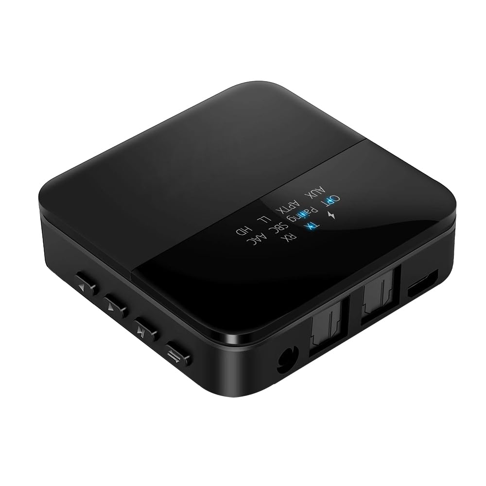 Cubetek 2 in 1 Bluetooth Transmitter & Receiver Adapter V5.2, with Digital Optical/TOSLINK/SPDIF, 3.5mm Aux Connect, for TV/PC/iPod/Car Stereo, AptX HD/Low Latency, Model: BT-B20-image-0