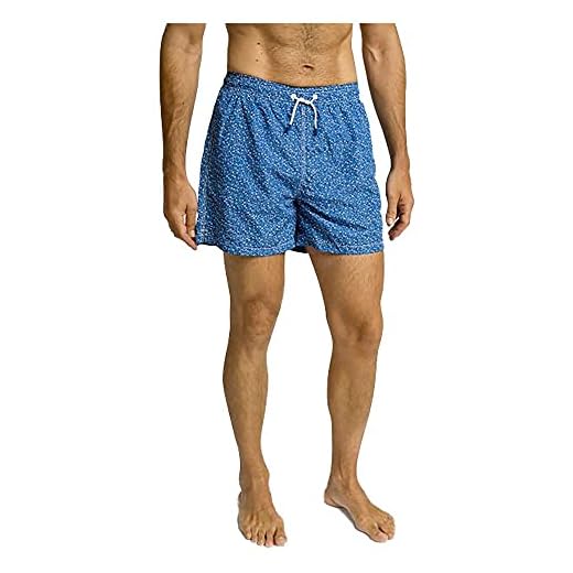Hackett London - Blå H-tryck badshorts, BLÅ, S