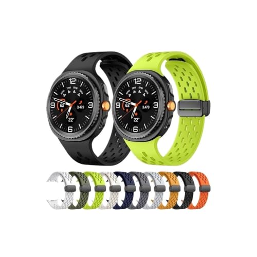 Bracelet silicone étanche pour Samsung Galaxy Watch 8 7 6 5 4 de style sport
