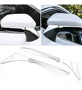Xotic Tech Exterior Rear Spoiler Wing Side Beveled Window Sill Pillar Molding Cover Trim, Carbon