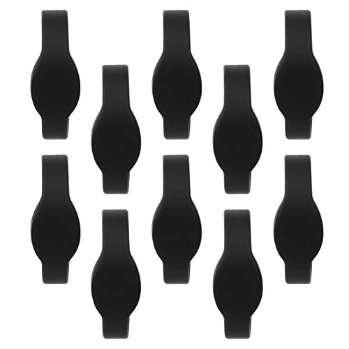 DJDK RFID Bracelet,10pcs 13.56Mhz RFID Wristband Silicone Bracelet Waterproof IC Card for Swimming Pool Sauna Room(Black)