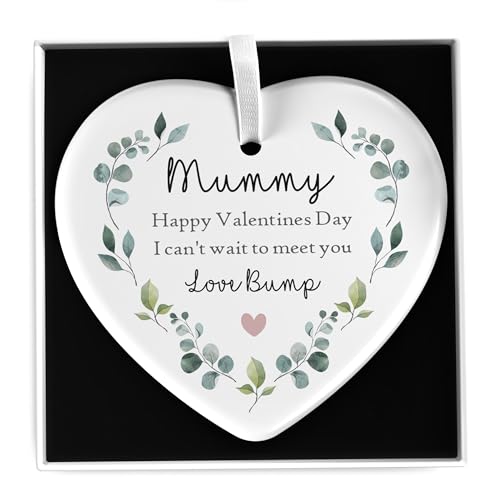 Mum To Be Valentines Day Gift, Valentines Pregnancy Announcement, Mummy To Be Valentines, Love From Bump, I Can't Wait For Our First Cuddle Mummy, With Gift Box