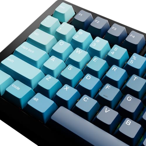 Image of Glorious Gaming - GPBT Gradient Keycaps for Custom Mechanical Keyboards, No Fade Dye-Sublimated, Fits 100%, 75% 65% 60%, PBT Polymer, Fits ANSI & ISO, Supports Windows & macOS - Celestial Ice