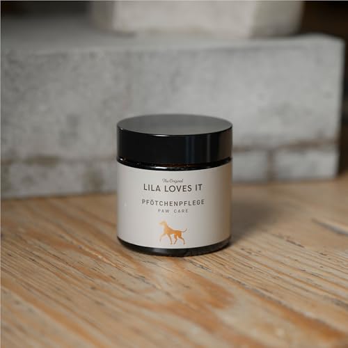 Pfotenbalsam für Hunde – mit natürlichen Inhaltsstoffen, beruhigt und schützt die Haut, stärkt die Widerstandskraft der Pfotenballen, PFÖTCHENPFLEGE von LILA LOVES IT, 60 ml