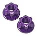 Lljsszr Aluminum Bicycle Hub Axle Nuts Set, Purple