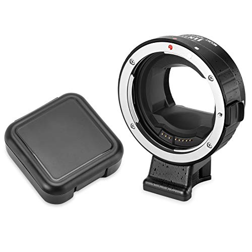 JINTU Auto Focus Lens Mount Adapter Ring EF-NEX II for Canon EOS EF/EF-S to Sony E Mount Mirrorless Camera NEX a7 a7 II a7 III a7R a7R II a7R III a7S a7S II a7S III A9 II a7R IV a6000 Lens Converter