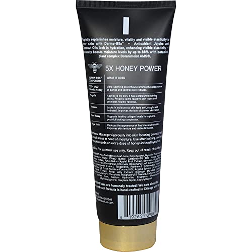 Honeylab 5-In-1 Dry Skin Rescue Moisturizer Lotion Skin Care Cream For Face, Body, & Hands. Honey Power Bee-Derived Natural Ingredients Help Reduce Look Of Sun Damage Skin & Stretch Marks, 8 Fl Oz #TOP3