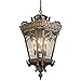Kichler Tournai 123" 8 Light Outdoor Pendant Light with Clear Seeded Glass in Londonderry