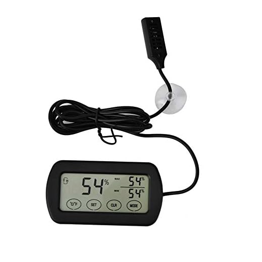 Termómetro Con Pantalla Lcd Para Incubadora De Huevos, Tortuga, Reptil, Tanque, Termómetro Digital, Higrómetrofahrenheit)