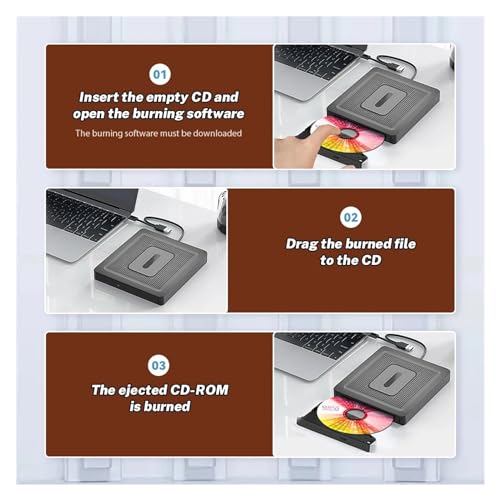 Graveur DVD externe USB 3.0 mince haute performance pour ordinateurs portables