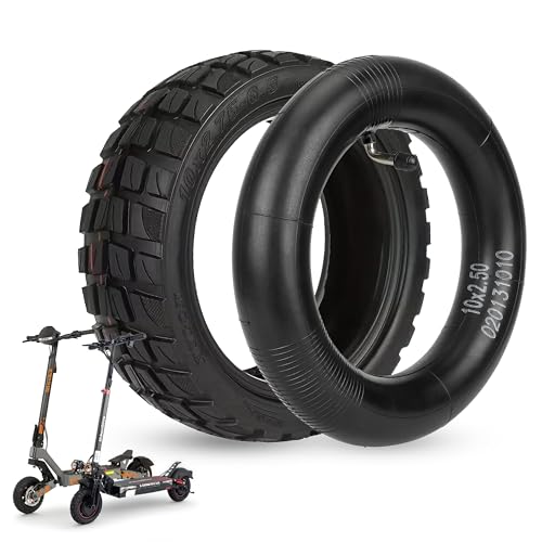 ANSENI Pneu Tubeless 10X2.75-6.5 Pour Trottinette Electrique Urbanglide eCross Pro 2/Pro Boost, Kukirin G2 Master/Kukirin G3/Dualtron 3/Smartgyro...