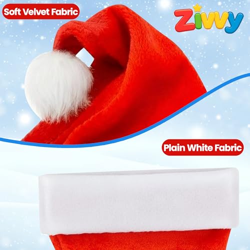 Image of Christmas Santa Cap (Pack of 3) | Free Size | Soft & Comfortable Festive Cap for Kids and Adults | Ideal for Parties, School Events, Photoshoots & Holiday Dress-Up | Christmas Gift for Kids