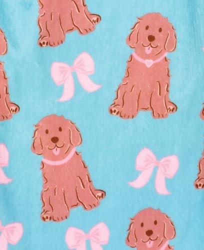 Image of iscream Big Girls Silky Soft Fun Print Plush Fleece Pants - Furry Friends Collection