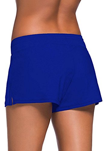 Image of Women Sports Summer Bottom Slit Swim Beach Board Shorts