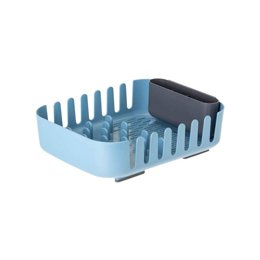 Avilia Égouttoir à Vaisselle et Couverts de Cuisine Bleu – Design modulaire avec système de Drainage intégré pour séchage Rapide et Pratique – en...