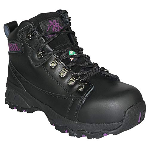 Image of MOXIE TRADES 50121 6 inch Work Boot,7,D,Black,Aluminum,PR