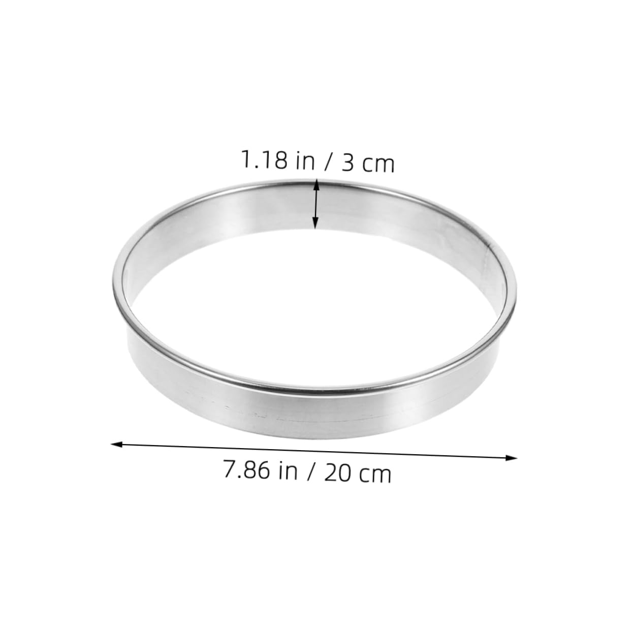 FONDOTIN Stainless Steel Pizza Saucing Rings Pastry Ring for Even Topping Distribution High Temperature Baking Tool for Home and Commercial Use