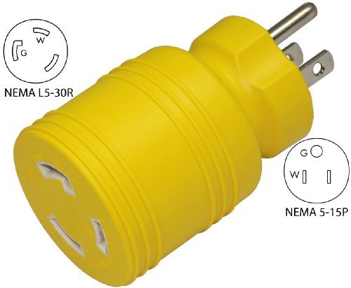 Conntek 30222-Yw 15A To L5-30R Plug Adapter #TOP2