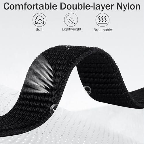 Image of Ankle /Arm Band Compatible with Apple Watch 49 /46 /45 /44 /42 /41 /40 /38mm | Breathable Nylon Ankle Strap Armband for Women Men, Fits iWatch SE Ultra Series 11 10 9 8 7 6 5 4 3 2 1