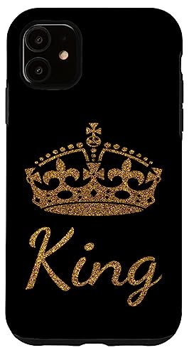 Iphone 11 King Golden Crown Couple Anniversary Boyfriend Groom Case #TOP10