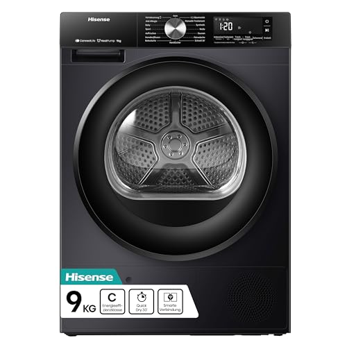 Thumbnail - Hisense DH3S902BB3 Trockner / 9KG / Kondensation mit Wärmepumpe / 16 Programme/ConnectLife/TwinAir/Energieefifzienzklass...