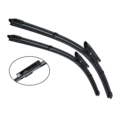 Image of Oshotto Frameless (O.E.M Type) Wiper Blades Compatible with Renault Fluence (24 inch / 16 inch)