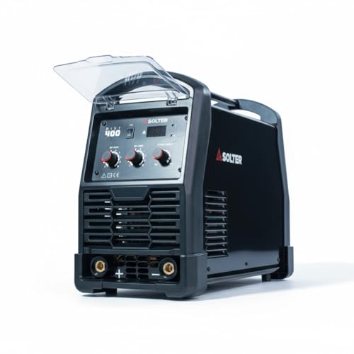 Solter DIRT 400 CEL Inverter de Soldadura MMA 400A 60% Ciclo Trabajo Trifásico 400V | Uso Intensivo Industrial con Hot Start, Arc Force, VRD y Compatible con Electrodos Celulósicos