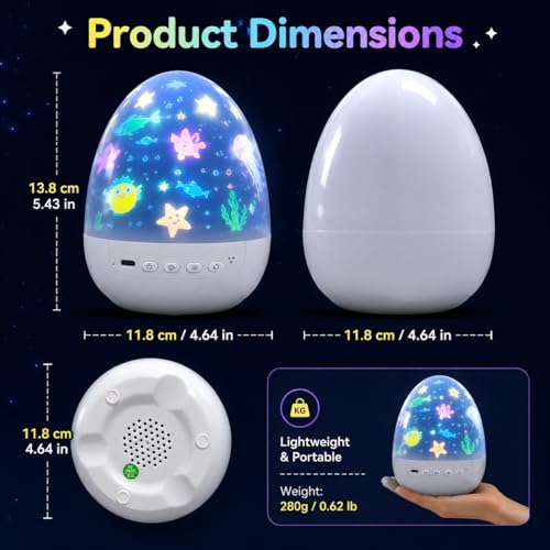 Image of One94Store Star Galaxy Projector Night Lamp for Kids, USB Rechargeable LED Ceiling Projector with 6 Projection Films, Space Ocean Unicorn Stars Light for Bedroom Room Decor & Gifts
