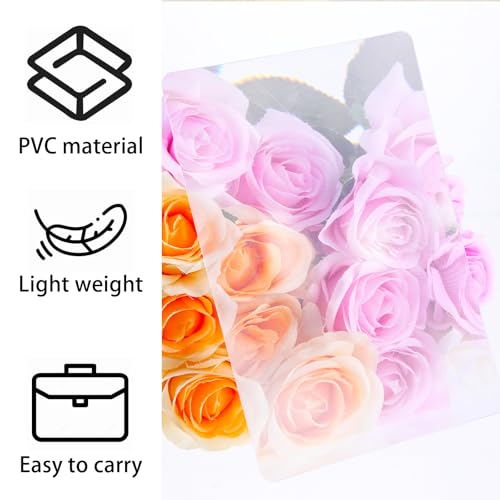 4 Pcs Page Magnifying Sheet 3X 5X Clear Lightweight Magnifier Flat Plastic Optical Fresnel Lens Handy Card Size Magnifier Bookmark for Seniors Reading Small Prints People with Low Vision - Image 3
