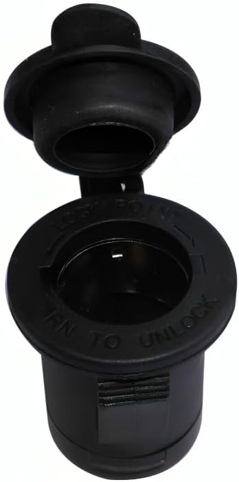 For John Deere Tractor Universal 12 Volt Power Port Socket Outlet Black