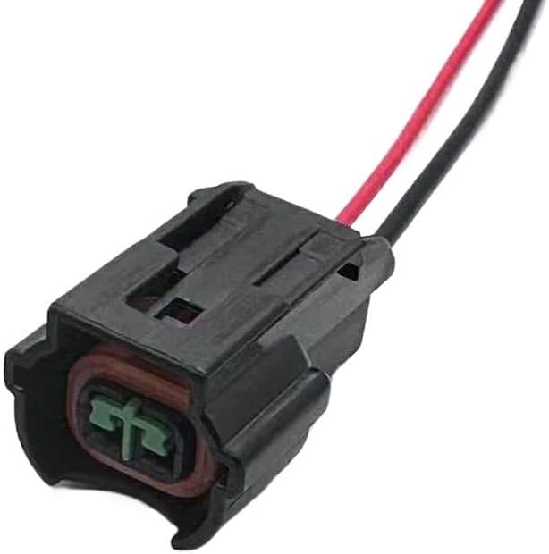 HUABAO 1 Set 2 Pin PU465-02127 PU465-02627 Black Gray Female Car Water Proof Auto Fuel Injector Plug Connector(Army Green,5 Sets)