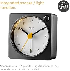 Compact Travel Analog Clock with Snooze review image