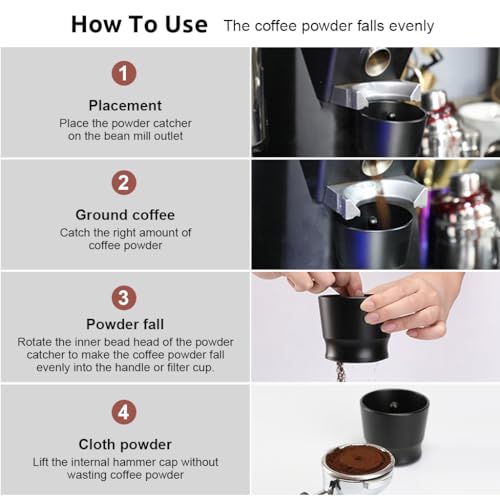 Image of Supvox Coffee Powder Cup Dosing Funnel for 49-58 Diameter Espresso Grinder
