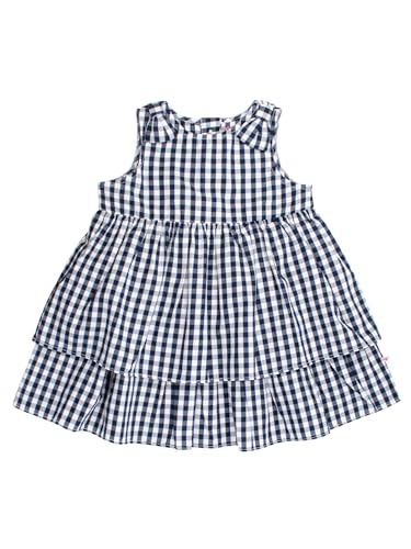 RuffleButts Baby/Toddler Girls Woven Bow Jumper Dress