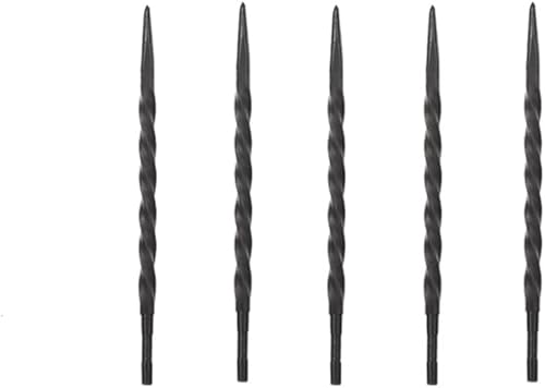 SaiDian Agujas de repuesto para reparación de neumáticos, 5 unidades, sonda en espiral para mango en T, herramienta de reparación de tapones para