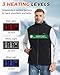 Gnkdfon Beheizbare Weste Heizweste Fleece Beheizte Weste für Herren Damen mit 10000mAh Powerbank 13 Heizzonen 3 Temperaturregler, Elektrische Beheizbare Jacke Heizweste für Outdoor Skifahren Motorrad