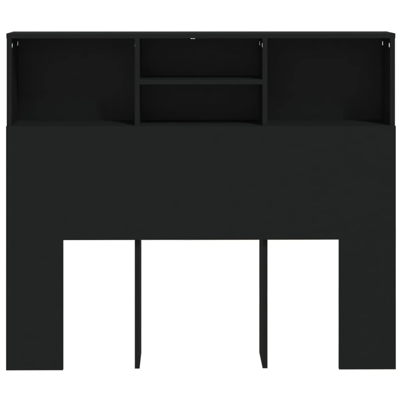 ShGaxin Mueble cabecero, Cabezal De Cama, Cabecera para Cama, Cabezales Dormitorios Modernos, Negro 120x19x103,5 cm