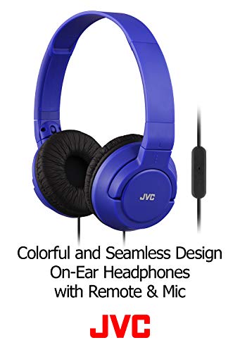 Jvc Lightweight Flat Foldable On Ear Colorful Lightweight Foldable Headband With Mic, Black (Hasr185B) #TOP1