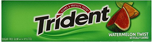 Image of Trident Sugar Free Gum Watermelon Twist, 18 Sticks (Pack Of 12)