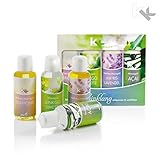 Massageöle | Massageöl Set "Einklang" | Partnermassage | Wellnessöl | Geschenkset | 4 x 100 ml Flasche