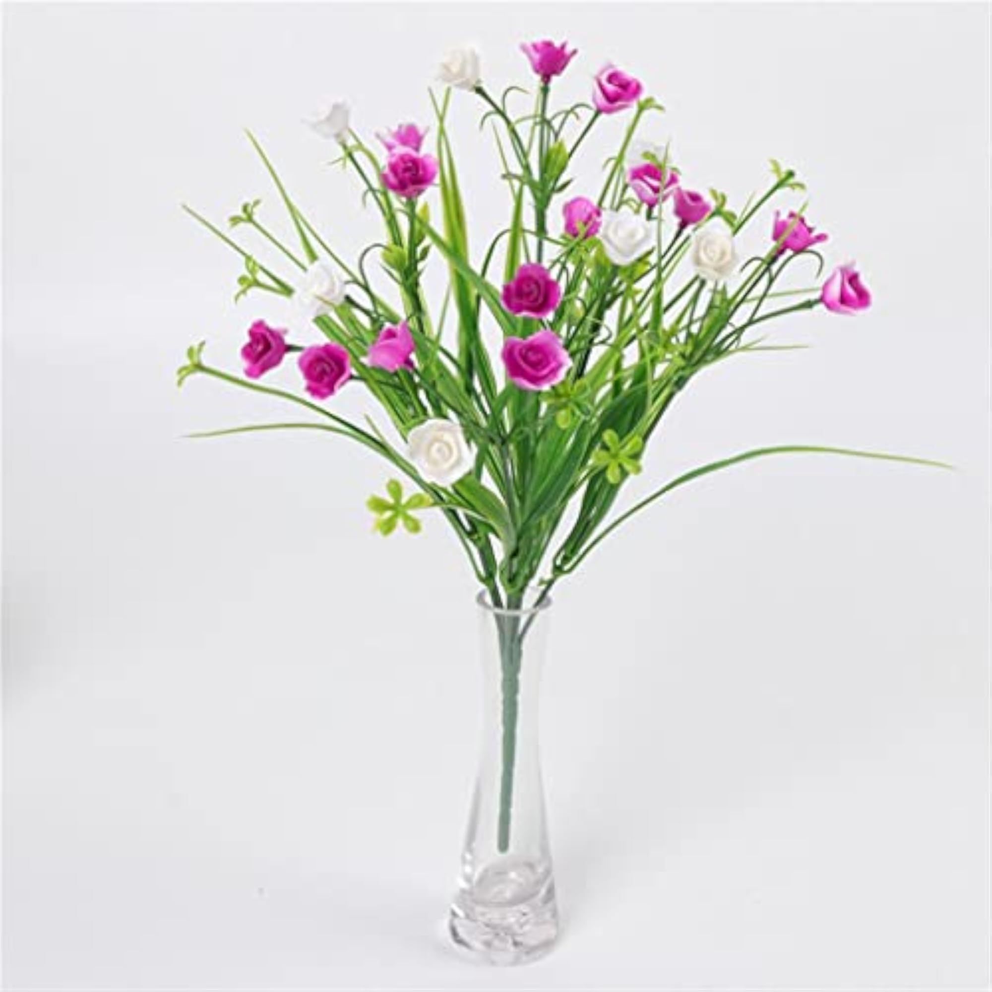 2pcs Artificial Plastic Rose Flowers Bouquets