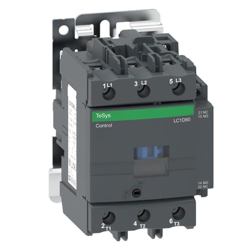 Contacteur tripolaire CA 80 A bobine 380 V 50/60 Hz modèle LC1D80Q7C