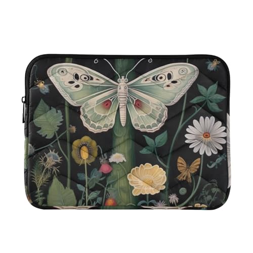 Funda para portátil Butterfly Mushroom 13-14 pulgadas