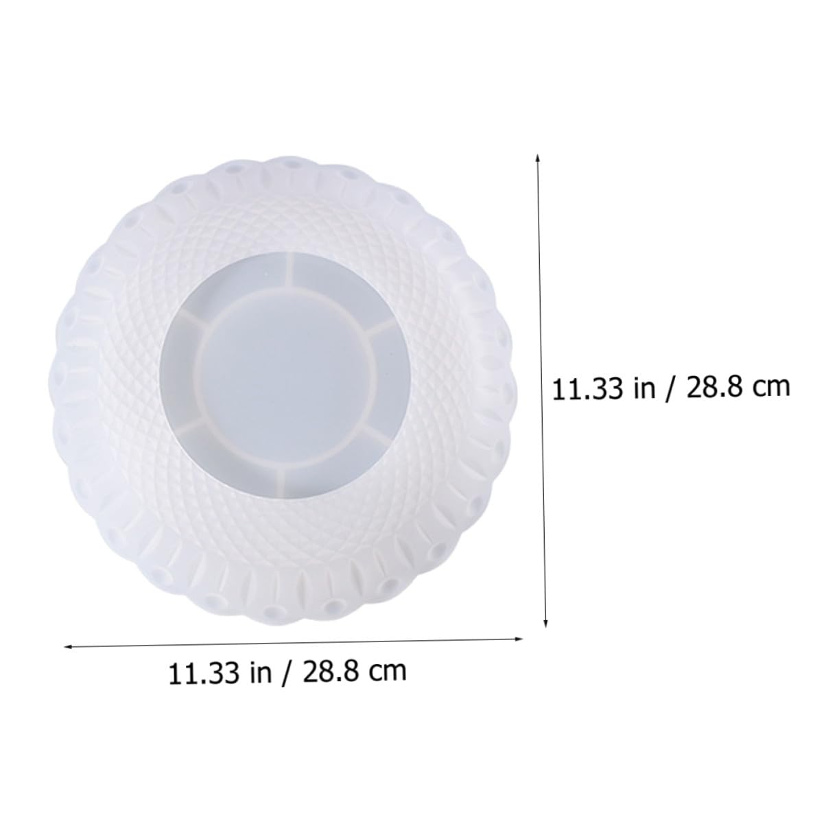 Silikonform Obsttellerform 1 Stück Kristall Epoxidform Weiß