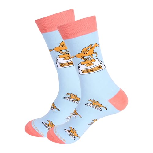 Derby Horse Racing Socks - Thoroughbred Horse Lover Gifts - Derby Party Decor - Horse Attire and Apparel