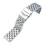MiLTAT 20mm Straight End Universal Watch Band, Engineer Screw-Links Design
